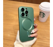 Luxury Magsafe Wireless Charge Phone Case For iPhone 16 15 14 13 12 11 Pro Max XR Soft Magnetic Black Shockproof Silicone Cover
