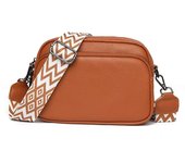 Bolsos cruzados para Mujer: bolsos de mano y bandoleras de cuero con Correa Ancha ajustable, Bolso Cruzado para Cámara para Mujeres, Niños, Viajes,