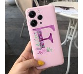 For Cover Xiaomi Redmi 12 Case Redmi 12C Phone Case Fashion Flower Letters Silicone Funda on Xiomi Redmi 12C 12 C 11A Capa