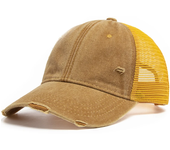 Gorra de camionero Vintage para hombre y mujer, gorra de béisbol de malla para exteriores, visera lavada informal de verano, gorra de Hip Hop ajustable para Snapback
