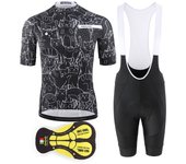 KEMALOCE Rro Cycling Jersey Set Mountain Bike Uniforms Summer Cycling Wear Bicycle Clothing Men Cycling Clothing MTB Bike Shirts