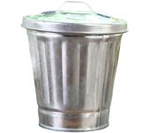 Mini cubo de basura de escritorio, pequeño cubo de basura portátil de hierro galvanizado, duradero, hogar