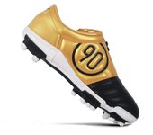 Mens High Tops Soccer Shoes FG Cleats Firm Ground Trainers Red Blue Football Boots