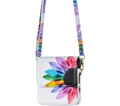 Crossbody Strap Leather Vertical Wallet Pouch Bag for Motorola Moto Razr 50 40 Ultra Tecno Phantom V Flip2 Infinix Zero Flip Mini Shoulder Neck Lanyard Cell Phone Pouch