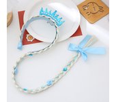 Elsa Cosplay Weaving Braid Tangled Kids Rapunzel Headband Princess Hair Girl Wig Princess Girls Headband Kids Hair Hoop Braided