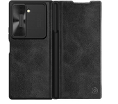 For Samsung Galaxy Z Fold 6 5G Flip Case Nillkin QIN Pro Leather Cover Slide Camera Book Cover For Samsung Z Fold6 With Pen Slot