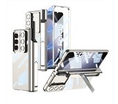 Pen Box For Samsung Galaxy Z Fold 5 Case Push Bracket Magnetic Hinge Protection Film Cover