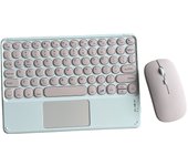 For iPad Mini 6 Air and Mouse Combo Wireless Bluetooth Russian Spanish Keyboard Teclado for Android IOS Windows Tablet