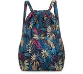 Mochila versátil de nailon con cordón para mujer, bolsa de deportes al aire libre, bolsa de cambio de gran capacidad, mochila de viaje ligera