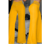 2025 New Y2k Women's Wide Leg Flared Pants Casual Cross Hollow High Waisted Pants Elegant Streetwear Work Pants