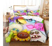 2023 Game My Singing Monsters Bedding Set Single Twin Full Queen King Size Bed Set Adult Kid Bedroom Duvetcover Sets Anime