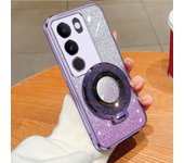 VIVO V29 5G V29Lite V23 Glitter Cardboard Design Multifunctional Phone Case with Foldable Stand Y17S