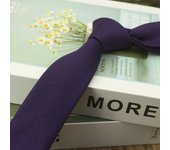 Solid Color Neck Tie Cotton Retro Color Elegant Men's Necktie Adjustable Apparel Accessories Business Suit Accessories