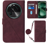 For Oppo A54 A72 A74 A92 A93 Find X6 Pro X6 Pro Pgem10 4G 5G Billetera De Soporte Plegable Clip De Carcasa De Teléfono Móvil