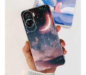 For Honor 90 Lite Case CRT-NX1 Phone Cover Popular Flower Marble Soft Silicone Transparent Funda For Honor 90 Pro Lite 2023 Capa