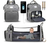 Folding lightweight portable folding crib bed large-capacity baby backpack female mommy outting mummy bag