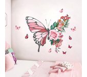 Pegatinas De Pared Con Mariposas De Acuarela Para Decoración De Habitaciones Infantiles Y Dormitorios Estilo Clásico PVC Colorido Decoración Para Sala De Estar Y Dormitorio De Bebé