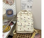Mochila, gran capacidad, universidad, estudiantes en clase, perro salchicha, mochila escolar, bolso de computadora, dibujos animados, mochila, lindo