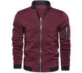 Men's Bomber Lightwear Jackets Spring Autumn Mens Slim Fit Sportswear Jacket Fashion Hip Hop Zipper Jacket with Pockets Clothing