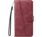 Card Slots PU Leather Flip Wallet Case For Samsung Galaxy S24 Ultra S23 FE S22 S9 Plus Protect Book Stand Cover With Strap