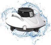 Robot Swimming Pool Cleaner Cordless Automatic Vacuum Electric Brushes Outdoor 5000mAh Recharge Cruising Ability 110 Minutes