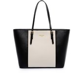 Bolsos de Mujer, Universidad Mujer,Grande para Portatil 15,6 Pulgadas, Tote Shopper,de Hombre, Cuero Impermeable Negro