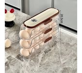 Household Rolling Egg Storage Box Large-capacity Automatic Scrolling Automatic Scrolling Egg Rack Holder Egg Storage Box