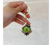 Game Impact Fontaine Sumeru Wanderer Light Pervious Key Chain 7 Element Eye Of Original God Cosplay Toy KeyRing