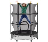 Cama Elástica Infantil Trampolín para Niños de +3 Años con Red de Seguridad y Marco de Acero para Interior y Exterior