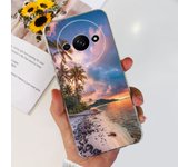 For Funda Xiaomi Redmi A3 Case 2024 Fashion Flower Transparent Silicone Soft TPU Phone Case For Xiomi Redmi A3 RedmiA3 4G Covers