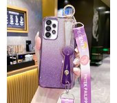 Pulsera y cuerda Transparencia Con Papel flash Dos en uno Carcasa del teléfono móvil Aplicable Galaxy A52 5G/4G Funda protectora