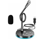 Durable USB Desktop Microphone Quickly Filter Noise Large Pickup Range book PC Laptop Suitable For Gaming Studio Meeting