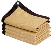 Rectangular shade net, light color awning for outdoor/swimming pool/garage, shade cloth, beige