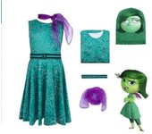 Conjunto de disfraz de cosplay de Inside Out 2 para fiesta de disfraces, mono y body