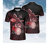 Drum Set Graphic Shirts For Men Fashion Summer 3D Printed Drummer  Shirt Casual Oversized Lapel Button Tees Tops