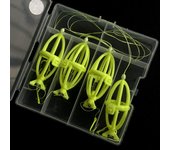 4Pcs/lot Bomb Explosion Explosive Fishing Hook Double Hook Luminous Fishing Lure Bait Trap Spring Lure Sharp