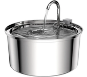 Stainless Steel Pet Water Feeder Cat Automatic Water Fountain USB Electric Mute for Cat Dog Filter Fountain Smart Drinking Bowl