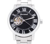 Hollow reloj mecánico automático números romanos moda reloj mecánico para hombres