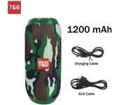 T&G TG117 Portable Bluetooth Speaker Outdoor Wireless Woofer Free Call FM TF Card USB Flash Drive Connect Mobile Phone Tablet TV