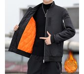 Chaquetas Bomber cálidas para hombre, abrigos acolchados algodón Ma-1 Pilot, rompevientos grueso, ropa de otoño e invierno