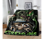 Gremlins Cartoon Printied Blanket Fashion Warm Blanket Flannel Soft And Comfortable Blanket Home Travel Blanket Birthday Gift