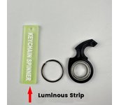 Relieve Boredom Revolve Fingertip Keyring Luminous Anti-Anxiety Fingertip Rotation Keychain Light Trendy Creative