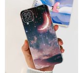 For Galaxy A12 A125F Samsung Cover Capa Case Bling Heart Butterlfly Flower Painting Fundas  For Samsung A12 SM-A125F Clear Cases