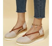 Wedge high heels women's new design Gladiator summer designer classic mid size pointed shoes