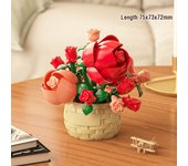 Flower Basket Succulents Building Blocks Everlasting Flower Bonsai Gardens Romantic Bricks DIY Potted Plants Model Kids Kits Toy