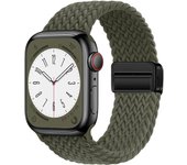 Braided Strap For Apple Watch 44mm 40mm 45mm 49mm 41mm 38 buckle Bracelet iWatch Series se 7 3 6 8 9 Ultra 2 Magnetic Band