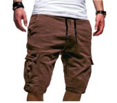 Verano nuevo hombre Casual Multi-Bolsillo hombre quinto pantalon hombre