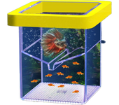 Acrylic Aquarium Breeder Box Clear Rectangular Fish Nursery Incubation Box Double Layer Fish Breeding Isolation Box Shrimp