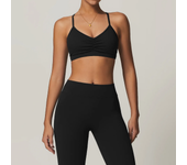 Cross Over Claspsports Bra for Women Gym Cloudy Solid Color Back Yoga Bra Can Be Worn Outside Running Quick Dry Fitness Tops