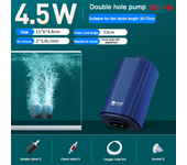 Silent Aquarium Oxygen Air Pump with Check Valve Fish Tank Four Outlet Large Oxygenator Aquarium Air Compressor Aerator 220v 14w